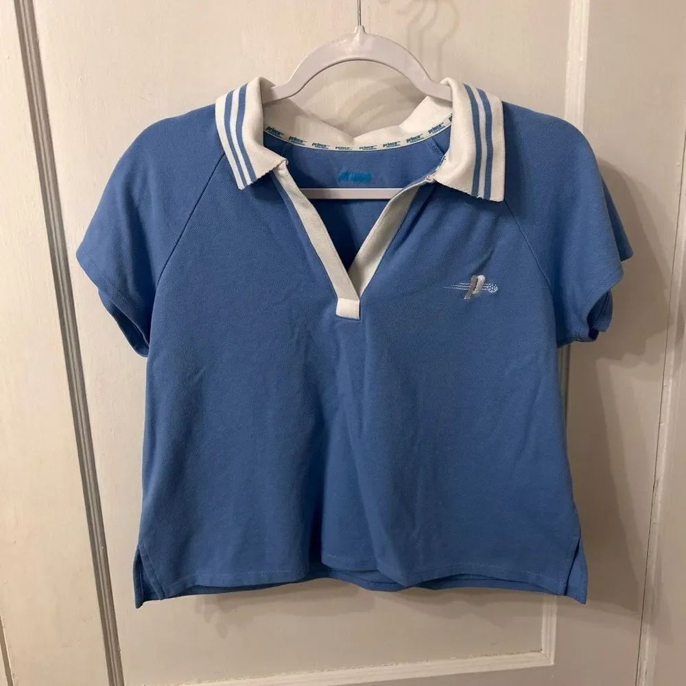 pickleball Blue Short Sleeve Polo Shirt